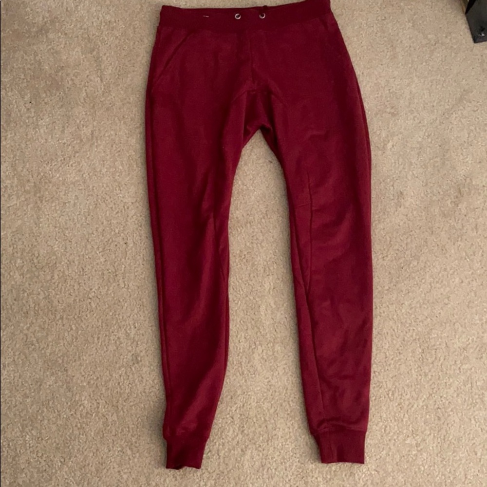 red velvet joggers